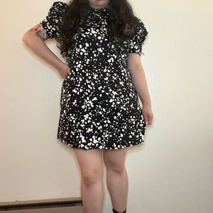 Black and white dress